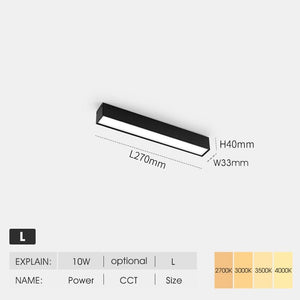 Riel magnético de luz - B - UNIC136:865#SC - XTL038 10W;200000531:771#2700K