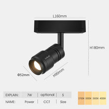 Cargar imagen en el visor de la galería, Riel magnético de luz - B - UNIC136:202072807#SC - XTD238 7W;200000531:771#2700K