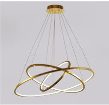 Cargar imagen en el visor de la galería, Saturno Plus - B - UNIC31497729 - gold - dia60 - 80 - 100cm3rings - cool - light - 6000k