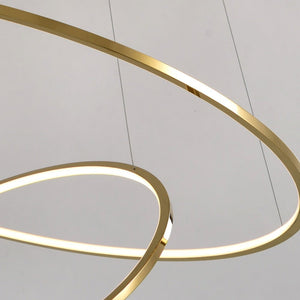 Saturno Plus - B - UNIC31497729 - gold - dia60 - 80 - 100cm3rings - cool - light - 6000k