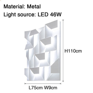 Sconce - B - UNIC200000795:173#L75xW 9xH110cm;180:200002569#dimmable with remote