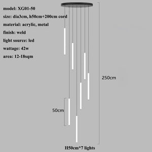 Skyfall - B - UNIC200000531:175#H50cm - 7 lights;136:200003939#warm light(3000K)