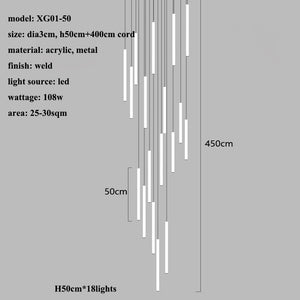 Skyfall - B - UNIC200000531:496#H50cm - 18 lights;136:200003939#warm light(3000K)